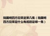 陸國(guó)明四方街菜是第幾集（陸國(guó)明四方街菜是什么電視劇是哪一集）