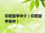 印度留學(xué)中介（印度留學(xué)條件）