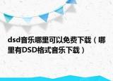dsd音樂哪里可以免費下載（哪里有DSD格式音樂下載）