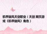 機甲旋風天劍職業(yè)（天劍 網(wǎng)頁游戲《機甲旋風》角色）