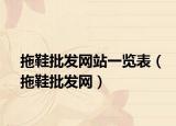 拖鞋批發(fā)網(wǎng)站一覽表（拖鞋批發(fā)網(wǎng)）