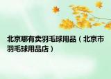 北京哪有賣羽毛球用品（北京市羽毛球用品店）