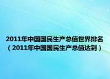 2011年中國(guó)國(guó)民生產(chǎn)總值世界排名（2011年中國(guó)國(guó)民生產(chǎn)總值達(dá)到）