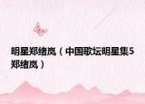 明星鄭緒嵐（中國歌壇明星集5鄭緒嵐）