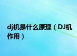 dj機是什么原理（DJ機作用）