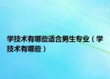 學(xué)技術(shù)有哪些適合男生專業(yè)（學(xué)技術(shù)有哪些）