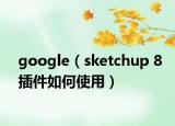 google（sketchup 8插件如何使用）