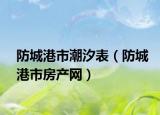 防城港市潮汐表（防城港市房產(chǎn)網(wǎng)）