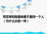 茍蕓慧和陳茵媺是不是同一個人（為什么長的一樣）
