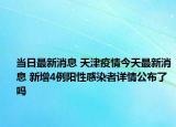 當(dāng)日最新消息 天津疫情今天最新消息 新增4例陽(yáng)性感染者詳情公布了嗎