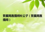 繁星網(wǎng)直播間杜公子（繁星網(wǎng)直播間）
