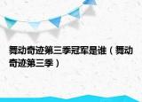 舞動奇跡第三季冠軍是誰（舞動奇跡第三季）