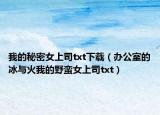 我的秘密女上司txt下載（辦公室的冰與火我的野蠻女上司txt）