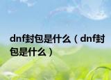 dnf封包是什么（dnf封包是什么）