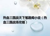 熱血三國戰(zhàn)天下筆趣閣小說（熱血三國戰(zhàn)場(chǎng)攻略）
