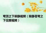 穹頂之下柴靜視頻（柴靜蒼穹之下完整視頻）