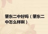 肇東二中好嗎（肇東二中怎么樣啊）