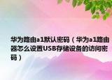 華為路由a1默認(rèn)密碼（華為a1路由器怎么設(shè)置USB存儲設(shè)備的訪問密碼）