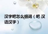 漢字吧怎么組詞（吧 漢語漢字）