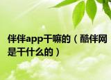 伴伴app干嘛的（酷伴網(wǎng)是干什么的）