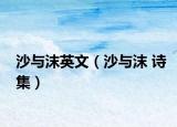 沙與沫英文（沙與沫 詩集）