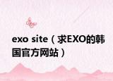 exo site（求EXO的韓國官方網(wǎng)站）