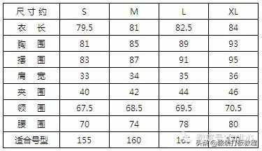 服裝的加放松量尺碼對(duì)照表才智服裝制版總結(jié)