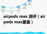 airpods max 測評（airpods max重量）