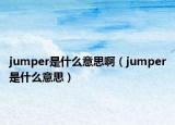 jumper是什么意思?。╦umper是什么意思）