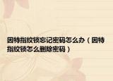 因特指紋鎖忘記密碼怎么辦（因特指紋鎖怎么刪除密碼）