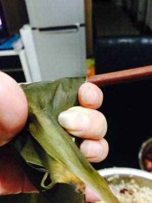 江西鮮肉粽（牛角粽）的做法 步驟12