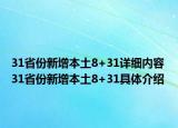 31省份新增本土8+31詳細(xì)內(nèi)容 31省份新增本土8+31具體介紹