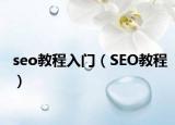 seo教程入門（SEO教程）