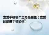 索愛(ài)手機(jī)哪個(gè)型號(hào)是翻蓋（索愛(ài)的翻蓋手機(jī)如何）