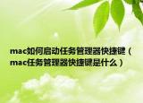 mac如何啟動任務(wù)管理器快捷鍵（mac任務(wù)管理器快捷鍵是什么）