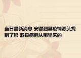 當(dāng)日最新消息 安徽泗縣疫情源頭找到了嗎 泗縣病例從哪里來的