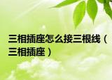 三相插座怎么接三根線（三相插座）