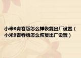 小米8青春版怎么樣恢復(fù)出廠設(shè)置（小米8青春版怎么恢復(fù)出廠設(shè)置）