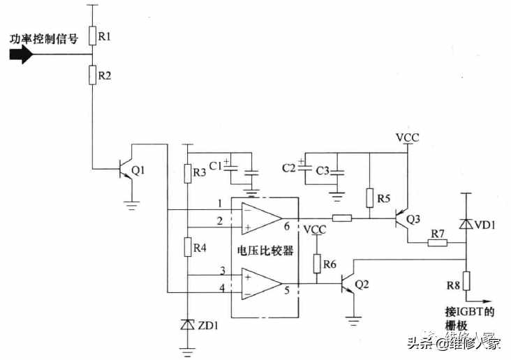 電磁爐特征電路簡介