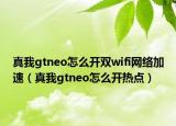 真我gtneo怎么開(kāi)雙wifi網(wǎng)絡(luò)加速（真我gtneo怎么開(kāi)熱點(diǎn)）