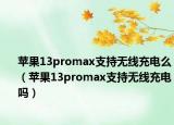 蘋果13promax支持無(wú)線充電么（蘋果13promax支持無(wú)線充電嗎）