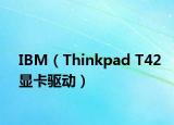 IBM（Thinkpad T42顯卡驅(qū)動(dòng)）