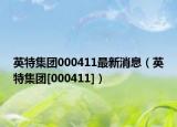 英特集團000411最新消息（英特集團[000411]）