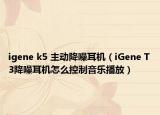 igene k5 主動降噪耳機（iGene T3降噪耳機怎么控制音樂播放）