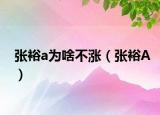 張?jiān)為啥不漲（張?jiān)）