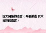 猶太民族的語(yǔ)言（希伯來(lái)語(yǔ) 猶太民族的語(yǔ)言）
