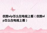優(yōu)酷vip怎么在電視上看（優(yōu)酷vip怎么在電視上看）
