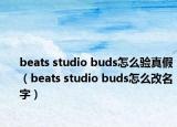 beats studio buds怎么驗(yàn)真假（beats studio buds怎么改名字）