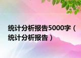 統(tǒng)計(jì)分析報(bào)告5000字（統(tǒng)計(jì)分析報(bào)告）