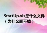 StartUp.xls是什么文件（為什么刪不掉）